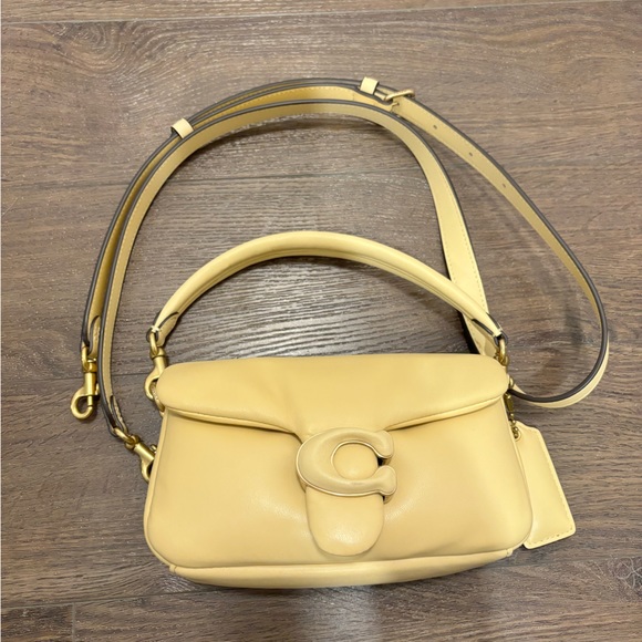 Coach Pillow Tabby 18 Handbag - Pale Yellow, Crossbody - Picture 2 of 5